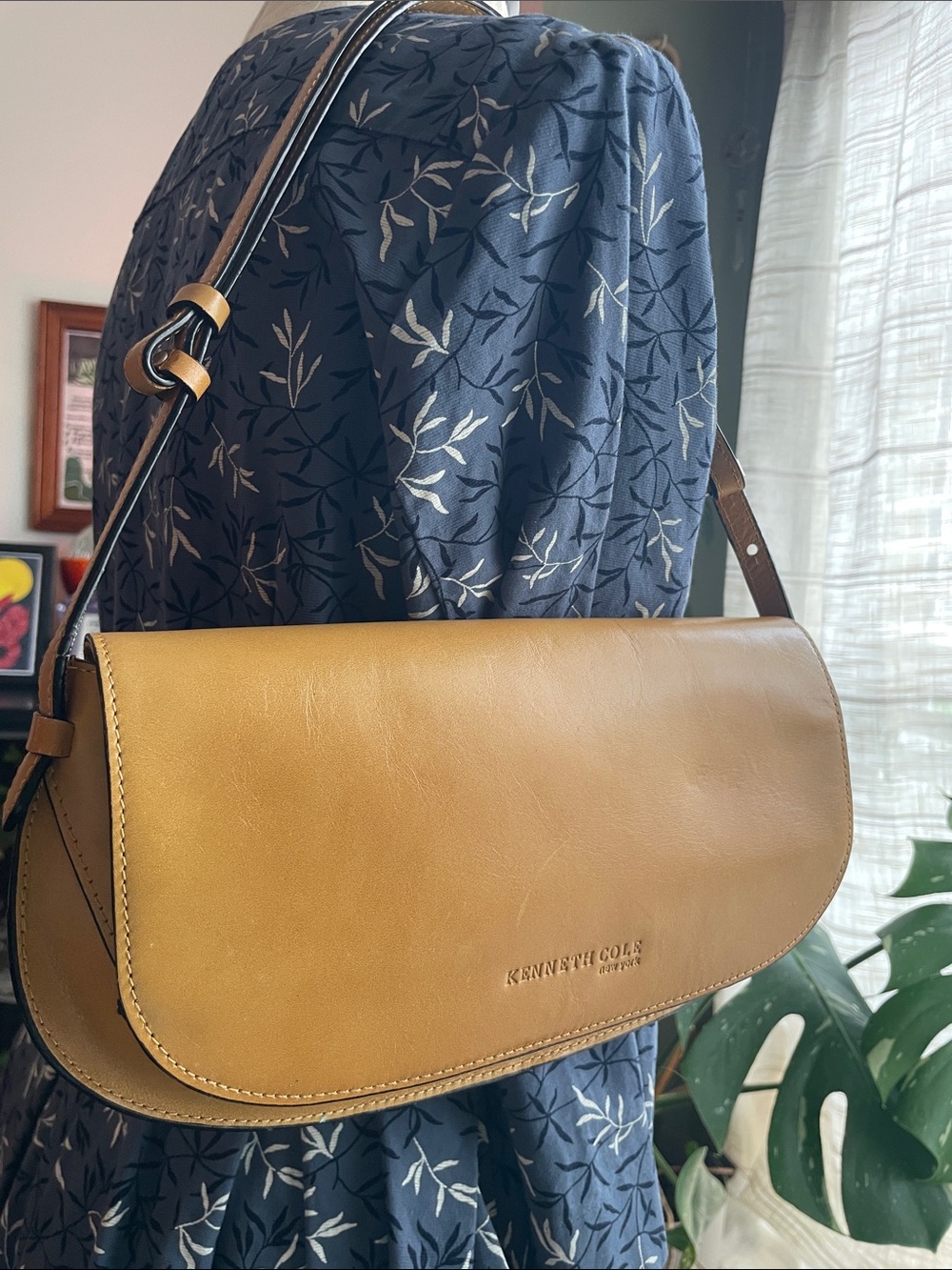 Yellow leather bag